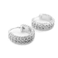 Two Row Hoop Earrings