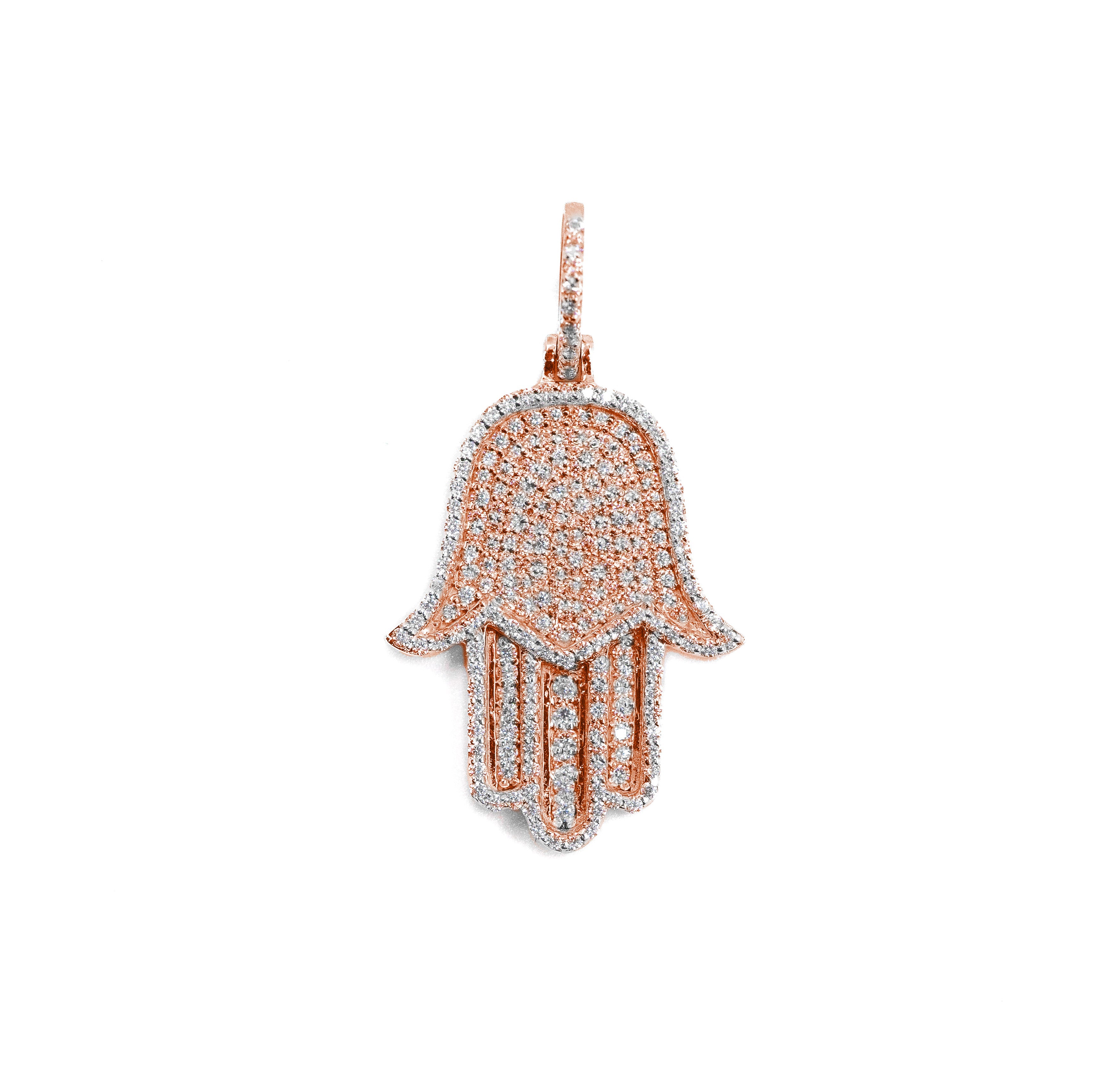 Elegant Hamsa Hand Pendant with CZ stones.
Lucky Hamsa Pendant for ice jewelry lovers.
Icy Hamsa Pendant in silver jewelry.
Versatile Hamsa Pendant with classic design.
Intricate Hamsa Hand Pendant for trendy looks.