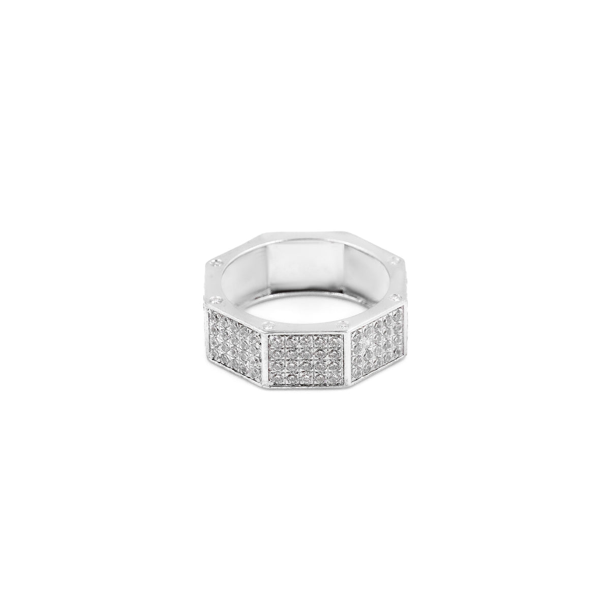 Octagon Diamond Band